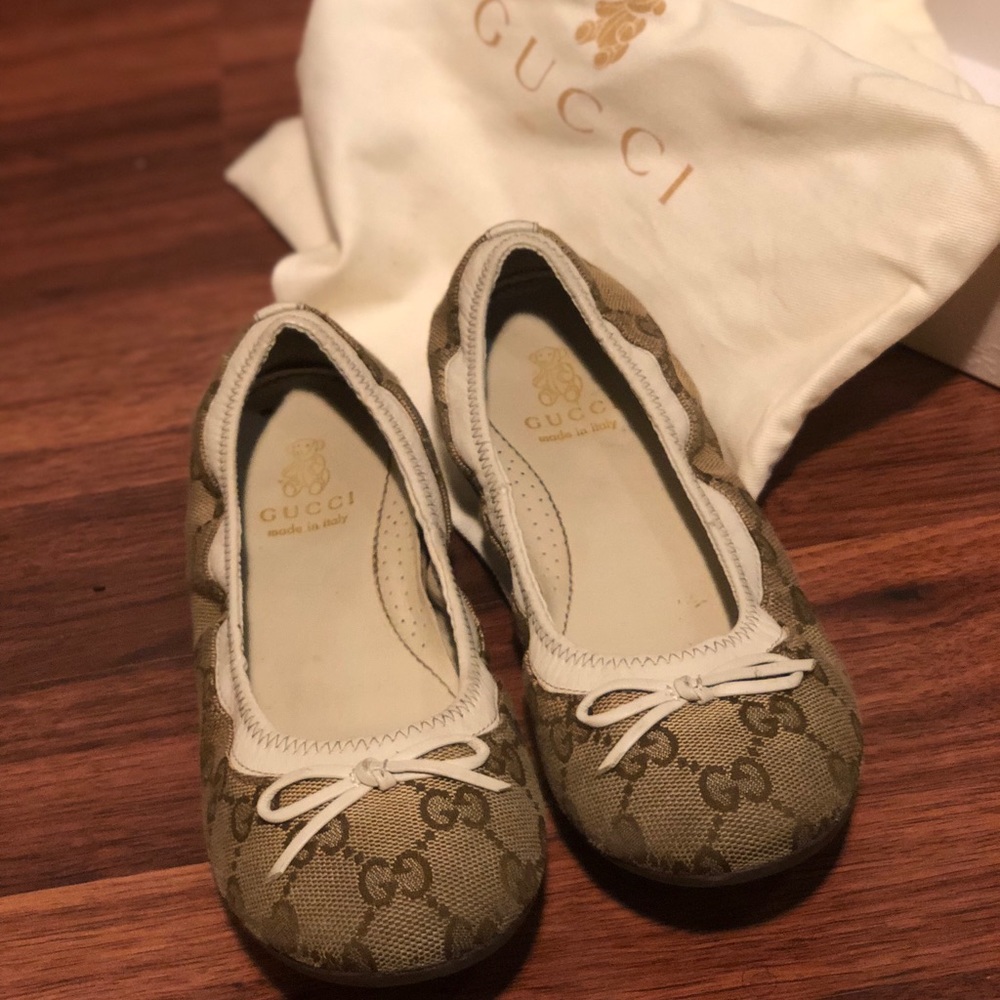🎀 Authentic GUCCI Girls Ballet Flats 🎀